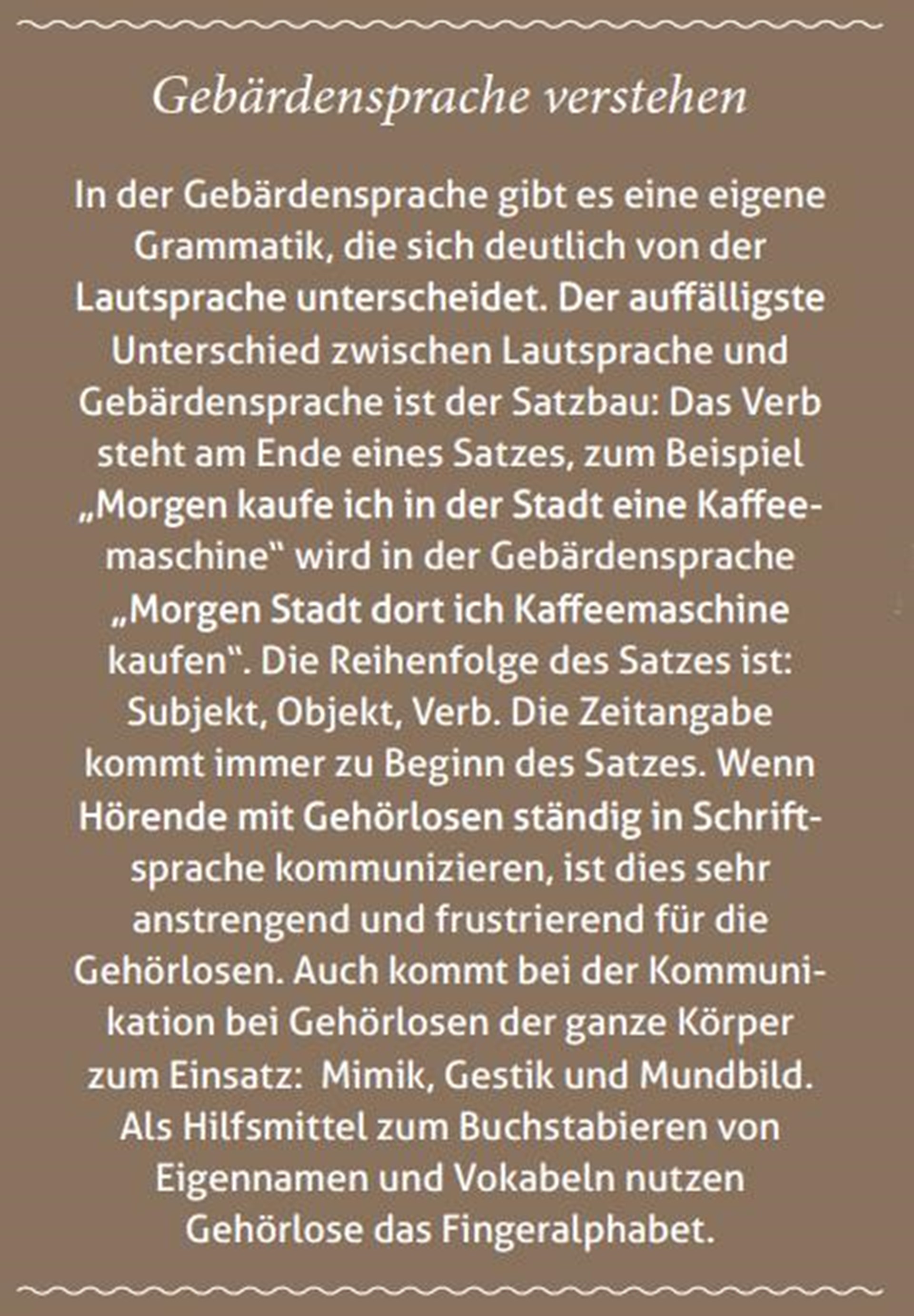 Gebärdensprache verstehen